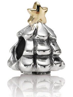 Authentic PANDORA Christmas Tree Charm 14K Gold - 790365